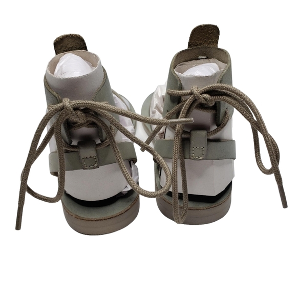 Free People | NIB Sky Gray Bohemian Vacation Day Wrap Thong Sandals Women's 7 - Picture 5 of 14